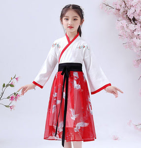 D1179 Chinese Style, Hanfu, Girl Dress,  Birthday Dress, Children Costume