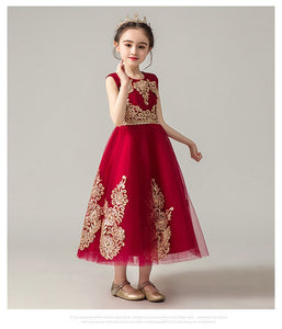 D1044 Girl Dress, Gift Birthday Dress, Flower Girl Dress, Toddler Dress