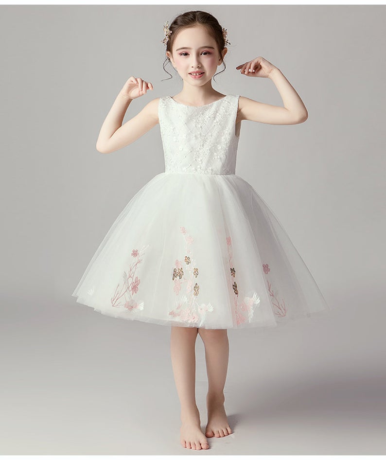 D1356 Birthday Dress, Flower Girl Dress, Toddler Dress, Baby Christmas Dress
