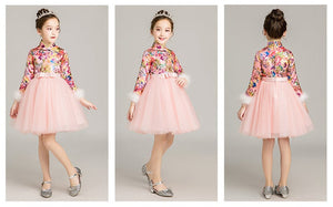 D1153 Chinese Style,Cheongsam,, Flower Girl Dress, Toddler Dress