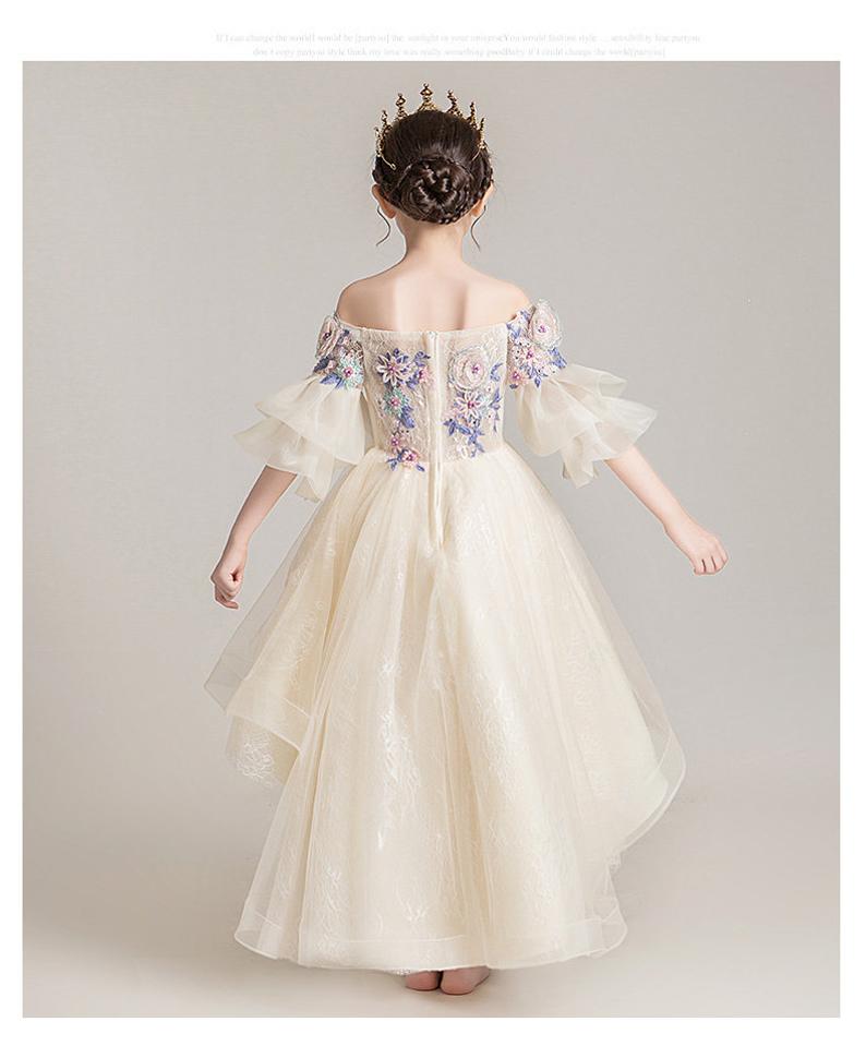 D1105 Girl Dress, Gift Birthday Dress, Flower Girl Dress, Toddler Dress