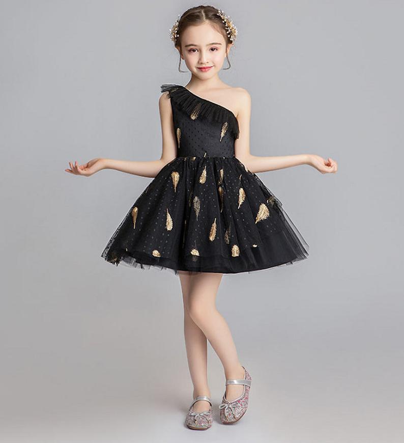 D1077 Girl Dress, Gift Birthday Dress, Flower Girl Dress, Toddler Dress