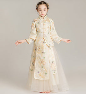 D1156 Chinese Style,Cheongsam,Gift Birthday Dress, Flower Girl Dress