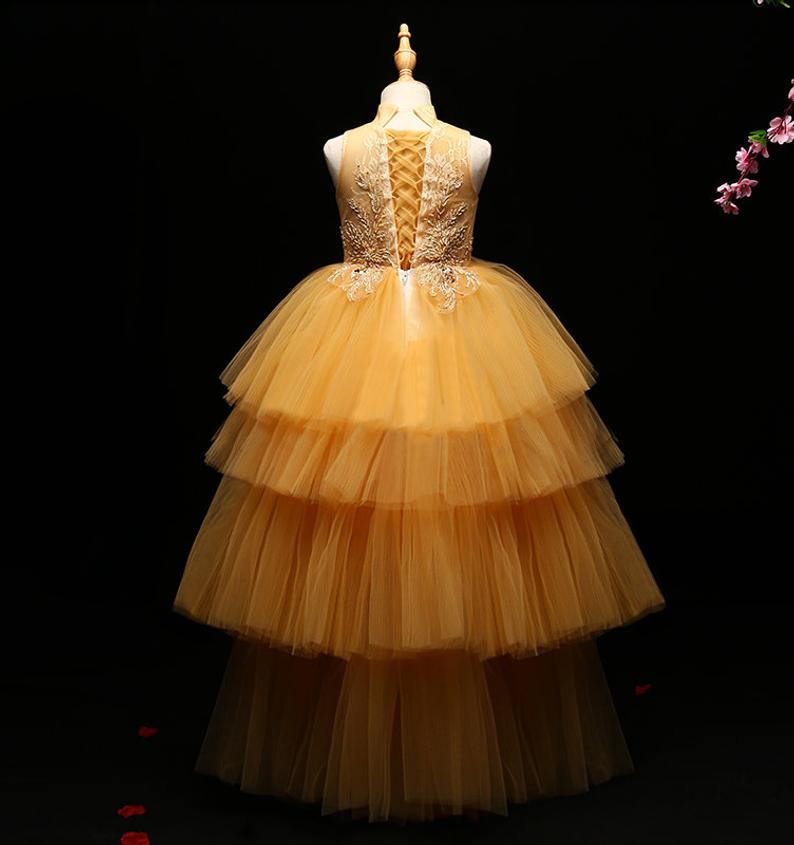 D1269 Flower Girl Dress, Toddler Dress, Baby Christmas Dress, Glitz Pageant Dress