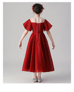 Load image into Gallery viewer, D1025 Girl Dress, Gift Birthday Dress, Flower Girl Dress, Toddler Dress
