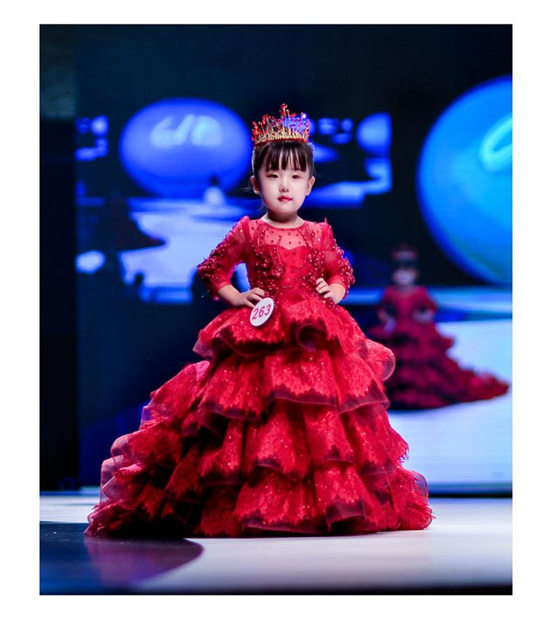 D1274 Flower Girl Dress, Toddler Dress, Baby Christmas Dress, Glitz Pageant Dress