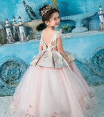 Load image into Gallery viewer, D1285 Flower Girl Dress, Toddler Dress, Baby Christmas Dress, Glitz Pageant Dress
