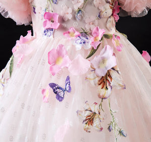 D1282 Flower Girl Dress, Toddler Dress, Baby Christmas Dress, Glitz Pageant Dress
