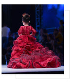 Load image into Gallery viewer, D1274 Flower Girl Dress, Toddler Dress, Baby Christmas Dress, Glitz Pageant Dress
