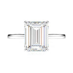 Load image into Gallery viewer, Classic Simulated Diamond Ring, Special Rectangle Cut, April Birthstone, Rings for Women, Handmade Wedding Engagement Cocktail
