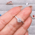 Load image into Gallery viewer, 1 Carat Top Grade Moissanite Ring, Classic Style, Sterling Silver Rings for Women, Handmade Wedding Engagement Gift For Her
