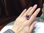Load image into Gallery viewer, Natural Purple Pearl Ring, Purple Rings, June Birthstone, Handmade Engagement Gift For Women Her

