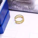 Load image into Gallery viewer, 9K Yellow Gold Ring For Women, Adjustable Lace Ring, Wedding  Engagement
